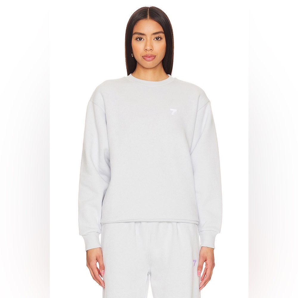 NWT 7 Days Active Organic Cotton Crewneck Sweatshirt Small